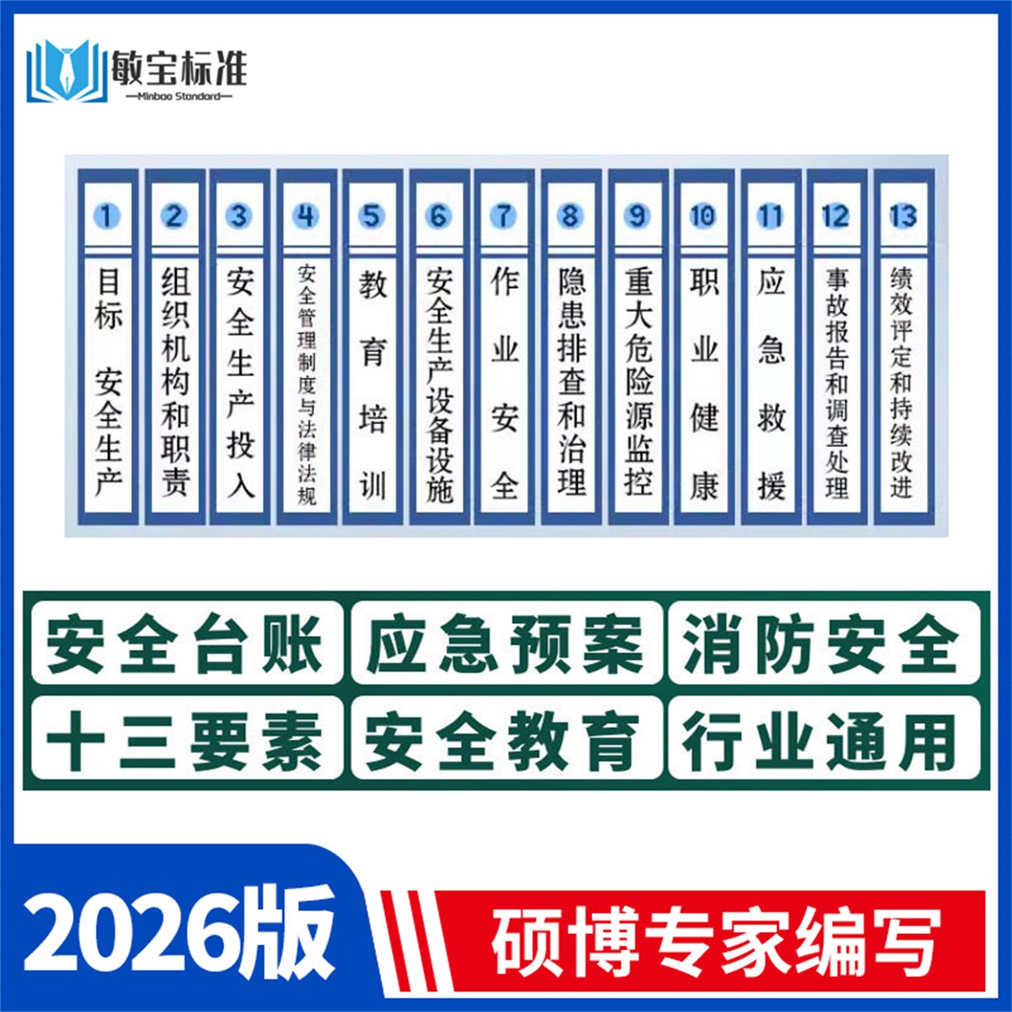新版企业安全生产标准化三级管理台账应急预案消防管理制度责任书